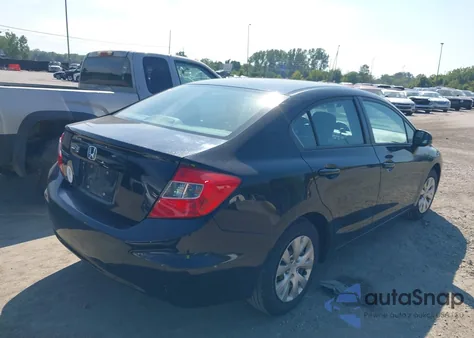 2012 Honda Civic Lx z USA, uszkodzony, nr VIN 19XFB2F53CE079033
